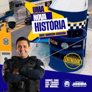 Jandira inaugura nova base da GCM no bairro Sagrado Coração