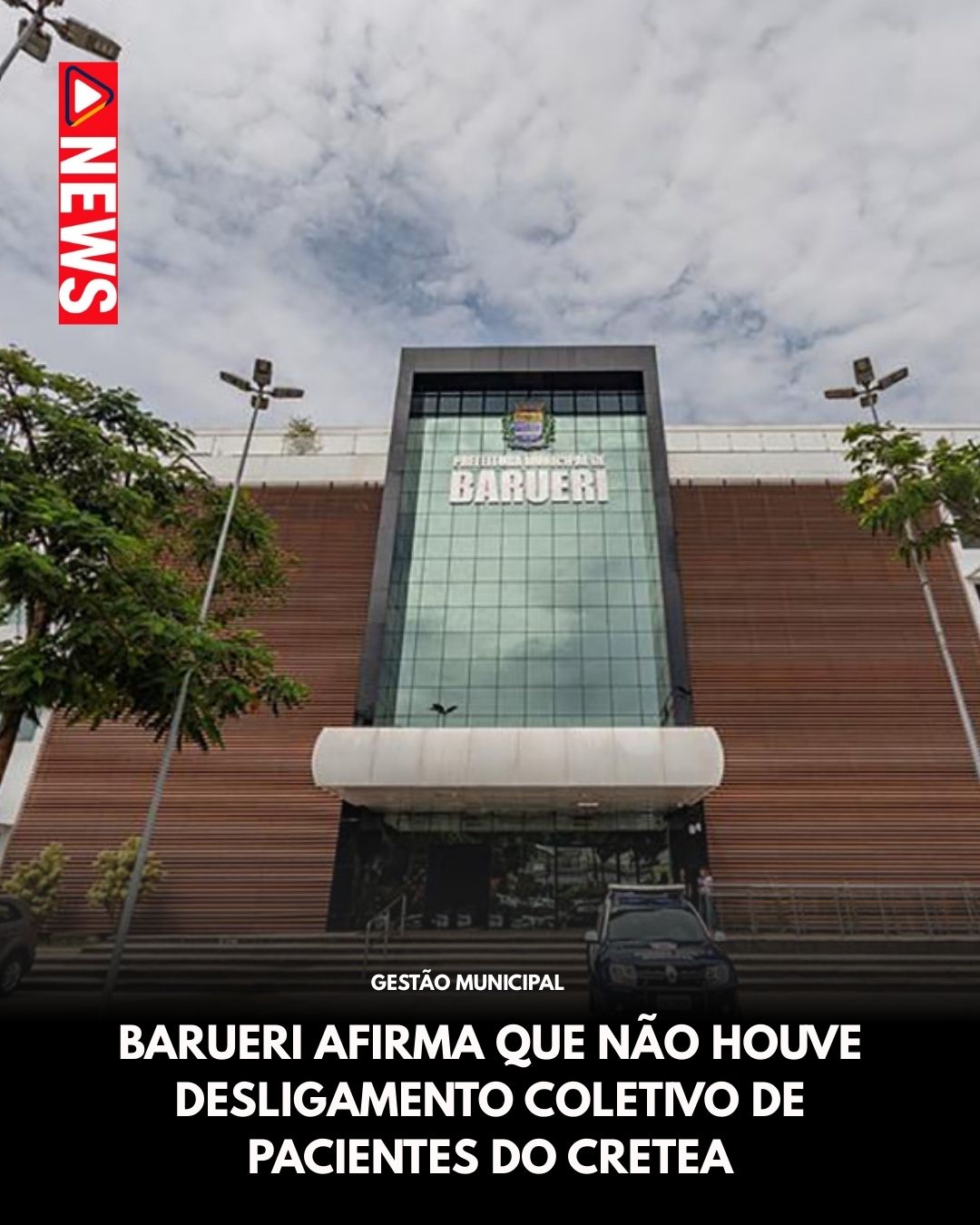 Prefeitura de Barueri afirma que não houve alta em massa de crianças atendidas pelo CRETEA após repercussão sobre atendimentos.
