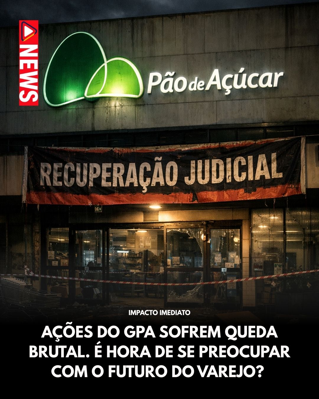 Ações do GPA caem na bolsa após anúncio de recuperação extrajudicial